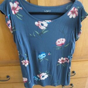 LOFT Floral Top - Size Small